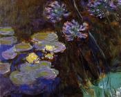 克劳德 莫奈 : Water-Lilies and Agapanthus